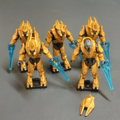 #ad 5 Elite Warlord HALO MEGA CONSTRUX SPARTAN FIGURE UNSC SCORPION CLASH HHC42 #2 $19.99
