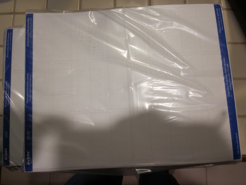 Avery Waterproof Labels W/Ultrahold Adhesive, 1" x 2-5/8", Case of 15,000 Labels - Picture 5 of 7