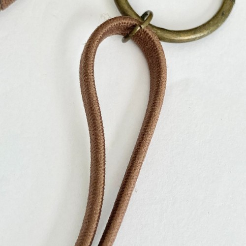Vintage Glass Bead Stretch Headband Brown Beige Bronze Metal 22" Boho Hippie - Picture 12 of 14