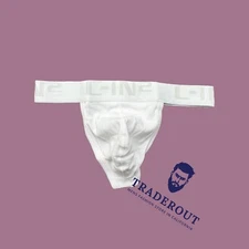 C-IN2 men white core cotton classic Thong G-string underwear size S M L XL 2XL