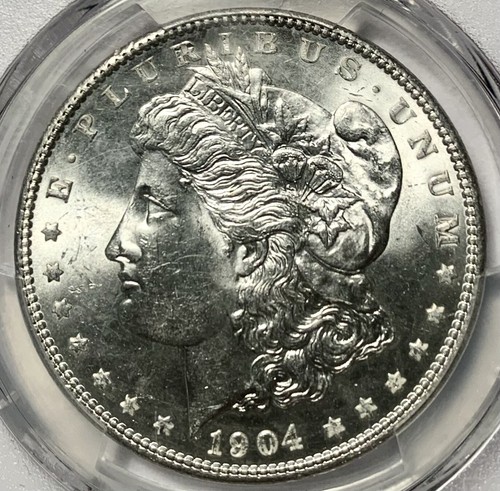 1904 BETTER LOOKING THAN MOST MORGAN DOLLAR PCGS MS63 - Picture 1 of 5