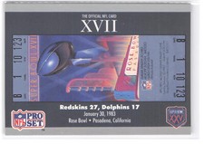 1990-91 Pro Set Super Bowl XVII Silver Anniv. Comm. #17 SB