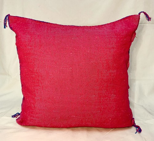 Set of 2 Moroccan Cactus Silk Pillow Cover 18X18, Moroccan Decorative Sabra - Picture 4 of 10