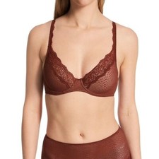 NWT Natori 34D Beyond Convertible Contour 722286 Underwire Brown 115839