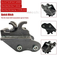 US Quick Hitch Coupler Attachment For Mini Excavators Small Digger Attachment