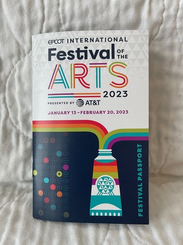 Disney Parks EPCOT International FESTIVAL OF THE ARTS 2023 Festival PASSPORT - Picture 1 of 3