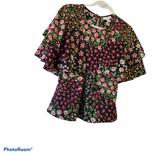 Camicetta Topshop donna 4 Austin patch floreale tea top multicolore leggera - Foto 4 di 11