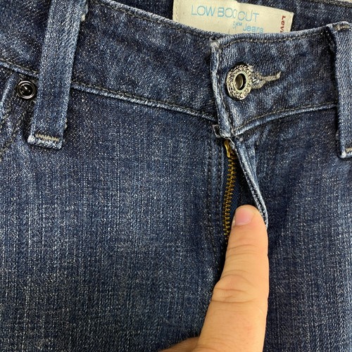 Jeans Levi's 545 taglio stivali bassi lavati scuri taglia 6M 31x31 con patta con bottoni western - Foto 4 di 19
