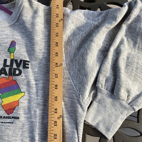Live AId 1985 Vintage Original Signal Sweatshirt Large 42-44 Made in USA RARE - Picture 15 of 17