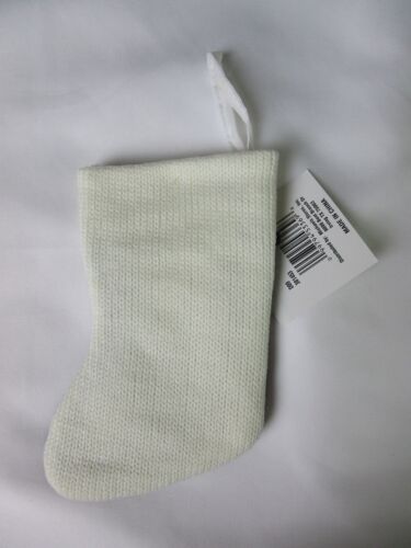 Holiday Elegance Christmas Stocking Small 7" Knit Snowman - Picture 4 of 4
