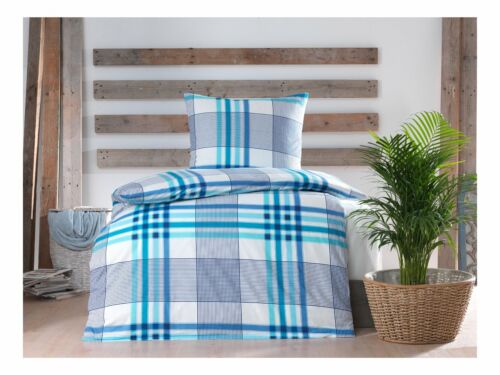 Bettwäsche Baumwolle Renforcé 2 - 4 teilig uni Wende 135x200 + 80x80 cm Reißvers - Bild 14 von 21