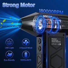 High-Speed Electric Air Duster  Blower,180000 RPM,10000mAh,Multipurpose Jet Fan