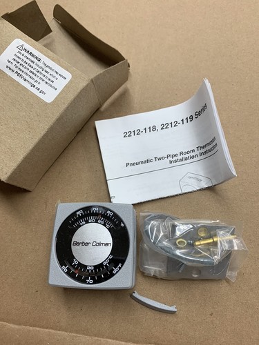 Barber Colman 2212-118 Pneumatic Room Thermostat, Direct Acting, 2-Pipe - Picture 3 of 3