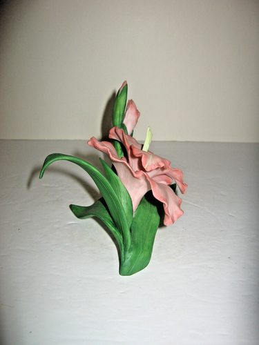 1995 Lenox Gladiolus Garden Flower Collection Porcelain Sculpture Figurine - Picture 4 of 5