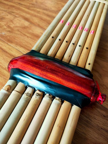 Instrumento musical tailandés de bambú Khaen órgano bucal Laos profesional llave Dm - Imagen 3 de 10