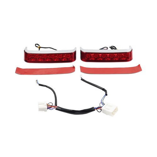 Chrome Saddlebag Run Brake Tail Light Fit Harley Touring Street Glide FLHX - Picture 2 of 13