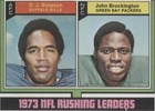 1974 Topps John Brockington O.J. Simpson #328