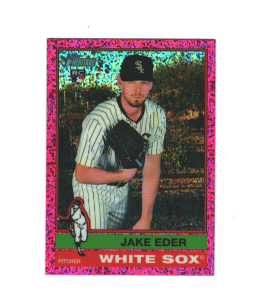 2025 Jake Eder Topps Heritage Pink Sparkle Parallel RC! White Sox!