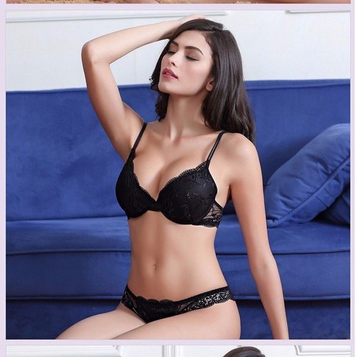 Sexy Stickerei-Spitze Extrem gepolsterter Push-Up-BH-Sets Unterwäsche-BH-Set - Bild 9 von 17