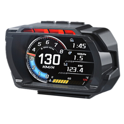 OBD2 Speedometer HUD Gauge Car Digital Head Up Display KMH Temp Speed Alarm