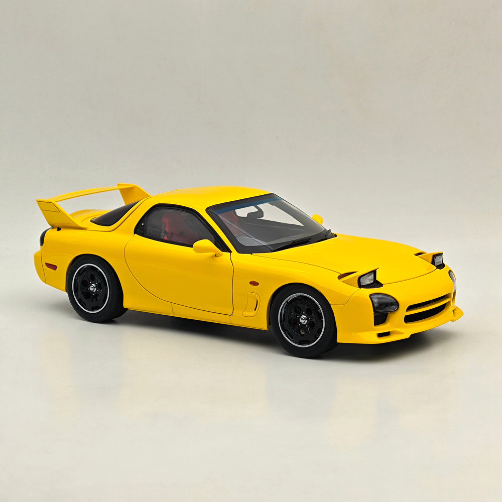POLAR MASTER RX-7 黄 1/18 1/18 Mazda RX-7 RX 7 Spirit R Yellow Polar Master Diecast
