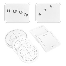 5PCS Rope Weaving Boards Braiding Braided Plate Kumihimo Loom Rope Braiding Disc