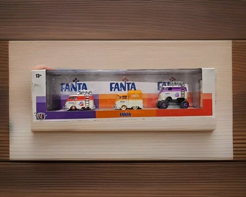 M2 Machines FANTA ​TW25 1960 VW TYPE 2 PICK UP 4X4 DELIVERY VAN X 3 NEW IN BOX - Picture 1 of 9