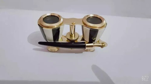 Antique Brass Opera Glasses Binocular Mother of Pearl & Fittings France - Picture 5 of 9