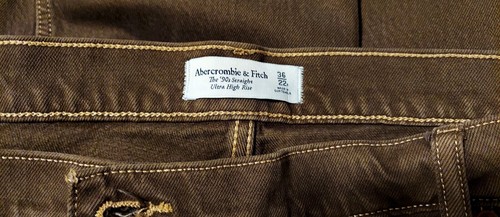 Abercrombie & Fitch Plus Size Women's 90s Straight Ultra High-Rise Jeans Size 36 - Picture 4 of 7
