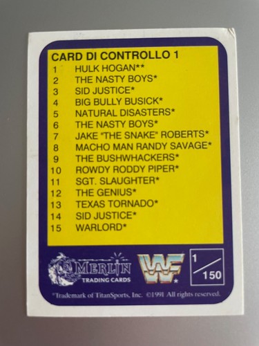 1991 WWF Merlin Wrestling Cards SINGLES #1 - #150 PICK YOUR CARD - Picture 3 of 262