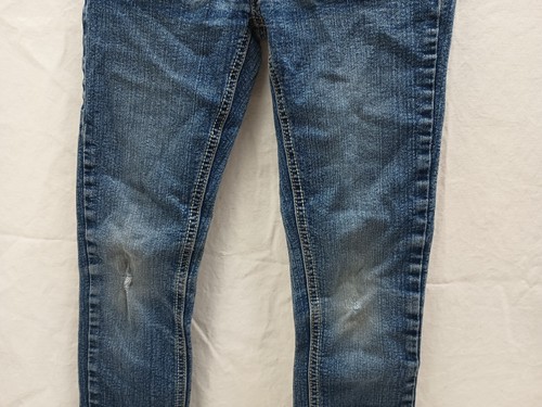 Yaso Denim Girls Jeans Size 8 Minor Distressed Flat Front Straight Leg  - Picture 4 of 15