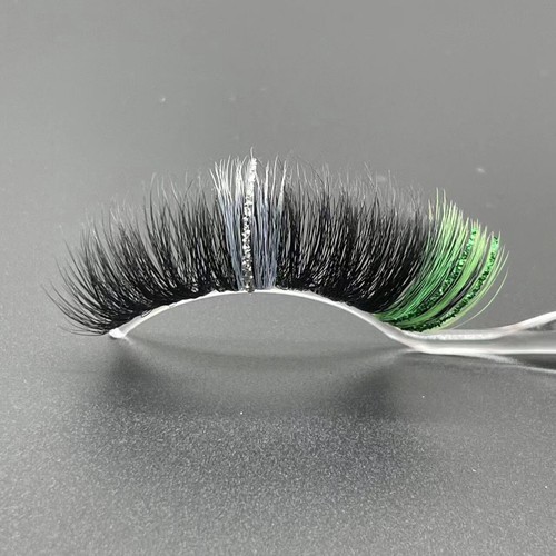 2pc 20mm 3D Colored Lashes Glitter Mink False Eyelashes Fluffy 5D Extension Lash - Picture 91 of 131