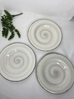Lot (3) Hausenware TWIST SWIRL Salad Luncheon Plates 8.5” Safe Cream