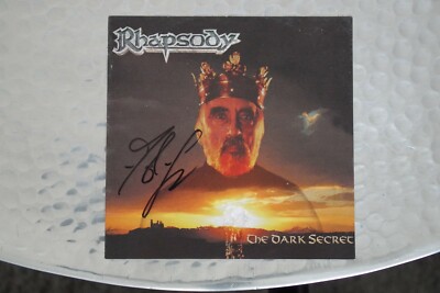 Rhapsody - The Dark Secret CD Album signed / autograph / signiert