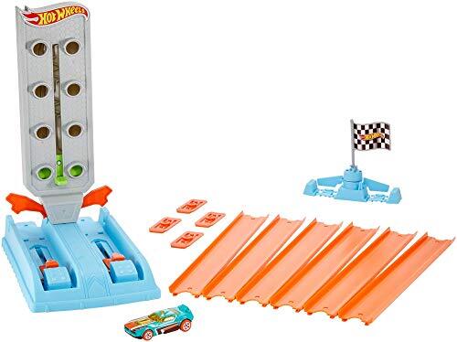 Toy Car Track Set Drag Strip Champion with 1:64 Scale Car