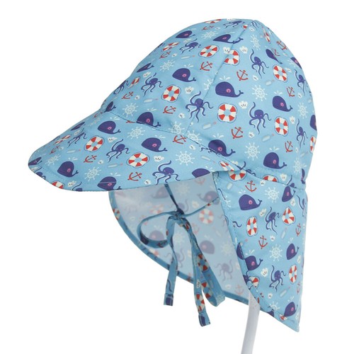 Sun Hat Baby Boy Girls Summer Beach Hat Legionnaire Cap Cotton 0-5 year-old Kids - Picture 4 of 23