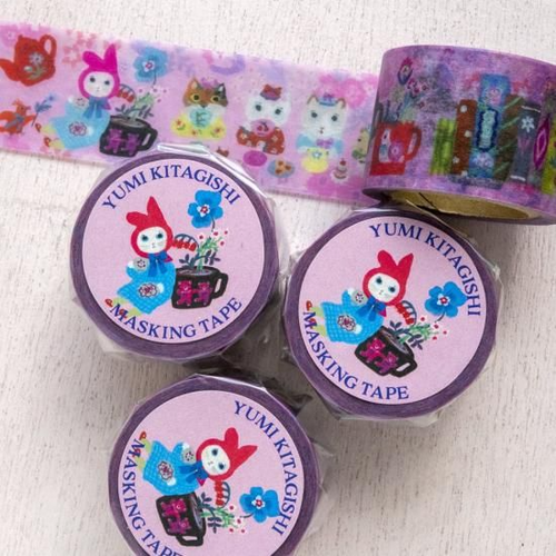 Yumi Kitagishi Masking Tape 2 Color Set Width 30mm Length 7m - Picture 5 of 5