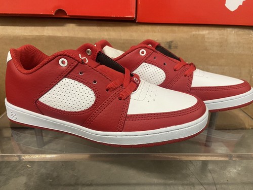 ES Accel Slim Herren Größe 7 Rot Rouge/Weiß Skateboardschuhe - Bild 7 von 8