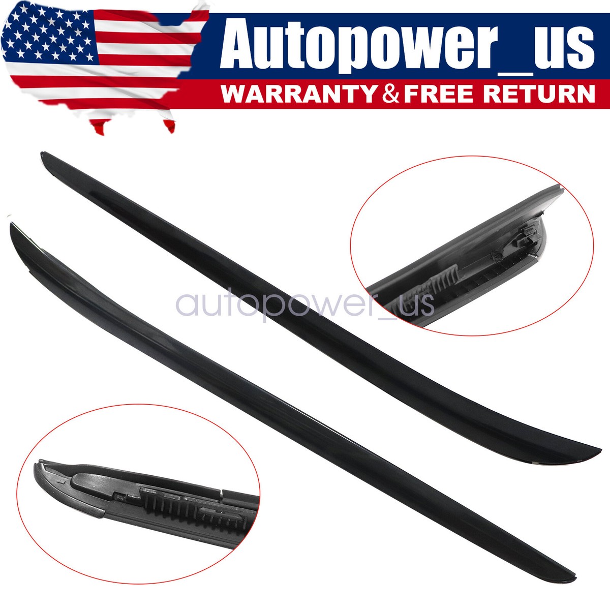 Front Windshield Molding Trim Set Left + Right For Acura TSX 2011-2014 | Mek-motoo Replaces 73152-TL2-305ZE / 73162-TL2-305