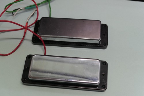 PAIR  IBANEZ CLASSIC ELITE 4 String BASS GUITAR PICKUPS CHROME & POTS off AFB200 - Picture 9 of 10