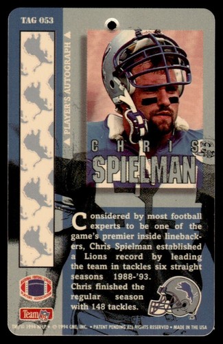 1994 NFL PRO TAGS: INDIVIDUAL PLAYERS #s 01-84 "DOG TAGS" SCARCE!! NFLP READ - Picture 108 of 170