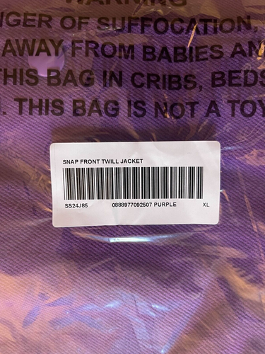 🔥 Supreme Arc Denim Coaches Jacket - Purple XL 🧥 - Picture 6 of 6