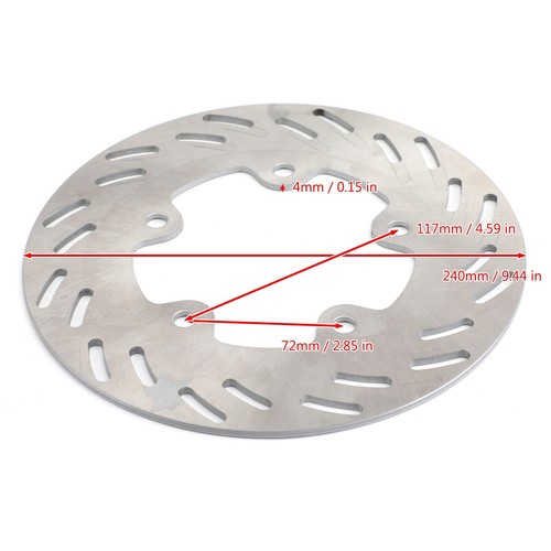 Front Disc Brake Rotor Fit SYM GTS 125 150 250 300 LM12W LM15W LM25W LM30W E6 - Picture 3 of 11