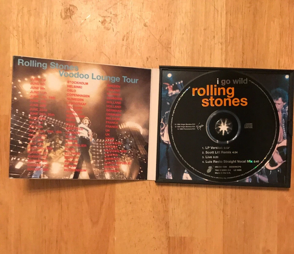 Rolling Stones I Go Wild UK CD Single With 4 Postcards See Pics! - Image 3 of 4