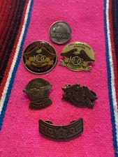 Harley Owners Group Pin Lot 6 Vintage PreOwned Biker Pins HOG Group