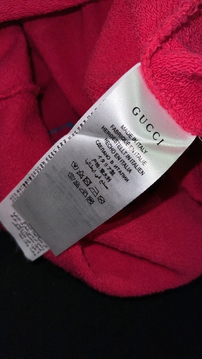 GUCCI PINK PIG HOODIE Made In ITALY 🇮🇹 UNISEX | eBay