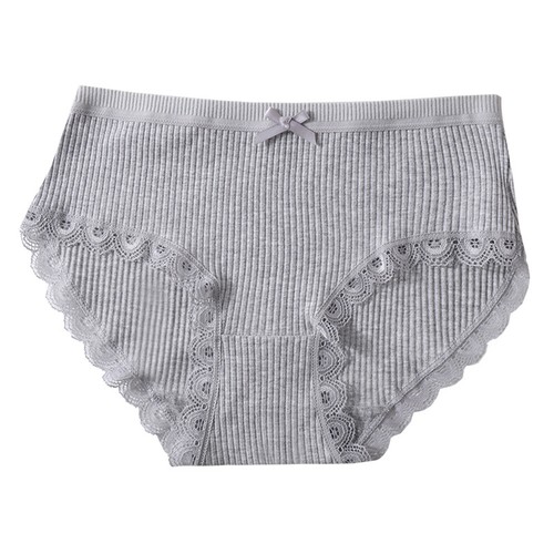 Womens Cotton Knickers Ladies Sexy Lace Bikini Underwear Seamless Panties Solid↕ - Picture 13 of 32