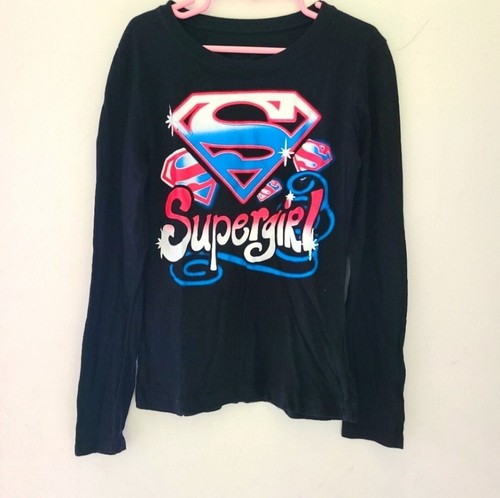 Dc Comics Supergirl Long Sleeves Top Girls Size 10/12 - Bild 1 von 5