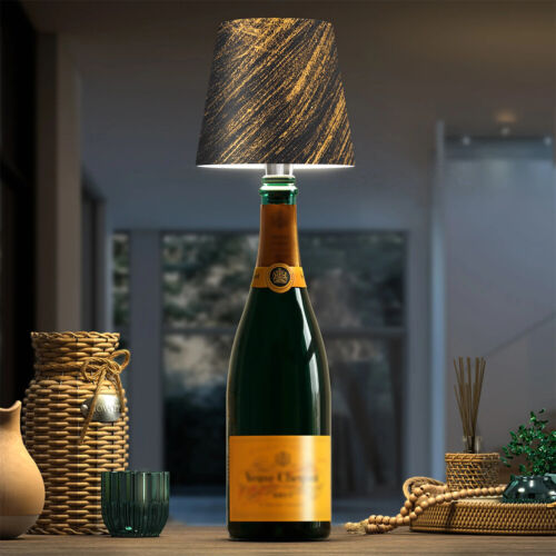 Wireless Bottle Lamp Rechargeable RGB Light Modes & 3 Color Table Lamp (Coffee) - Picture 6 of 10