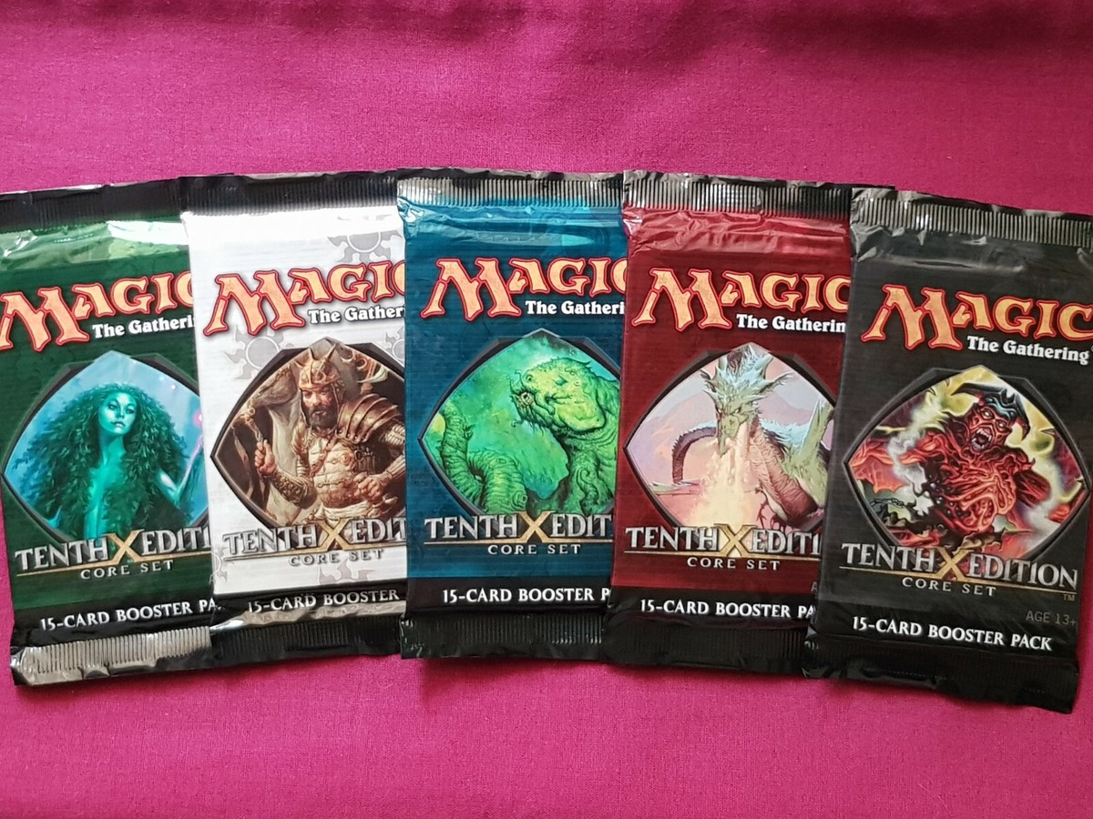 MTG Magic The Gathering 10TH EDITION New Sealed Booster ALL 5 PACK
